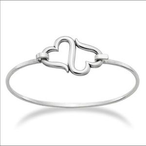 Retired James Avery Heart To Heart Silver Bracelet
